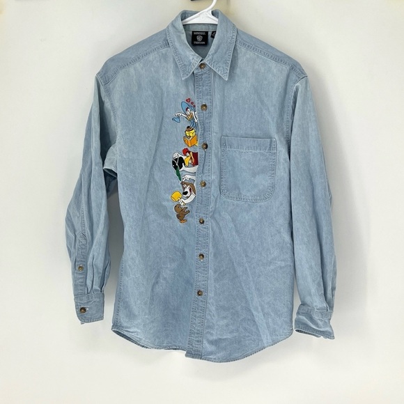 Warner Bros. Other - Warner Bros vintage looney toons Denim Shirt women’s small
